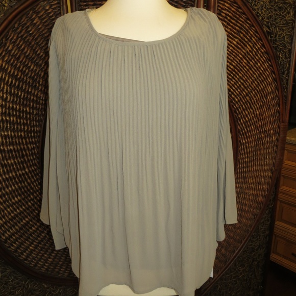 Simply Emma Tops - Simply Emma Pleated Chiffon Blouse